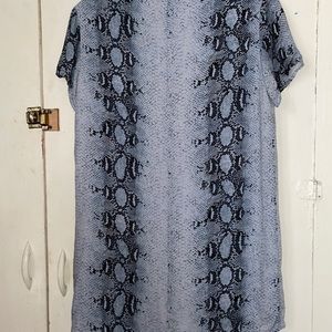 Snake skin dress. Great for layering too!